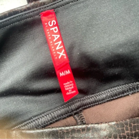 Brown Spanx faux snakeskin leggings - Picture 4 of 5